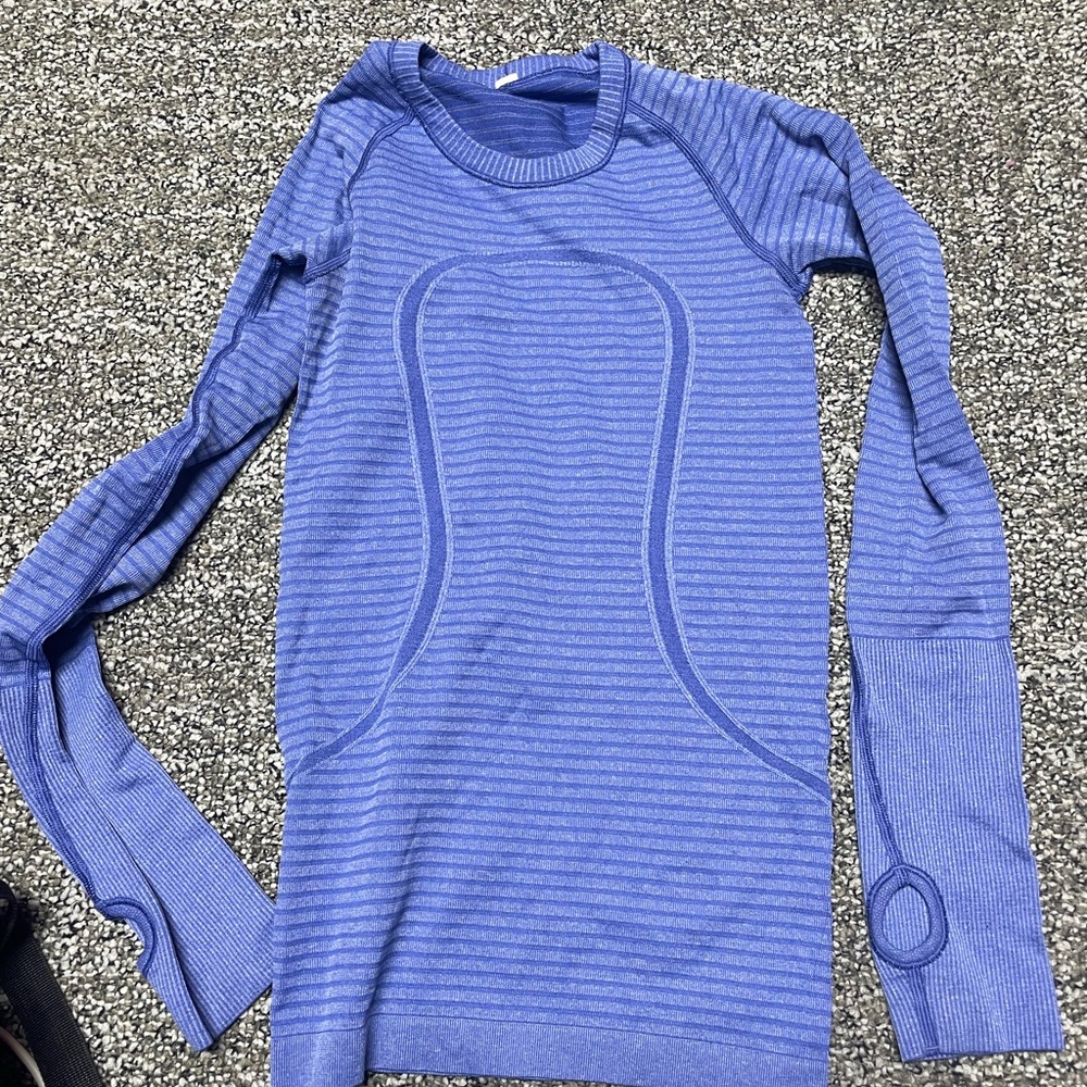 Blue Lululemon long sleeve